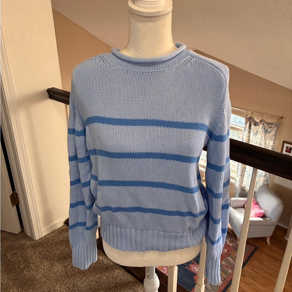 Blue Striped Sweater